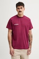 Pangaia t-shirt bawełniany bordowy 10000287..