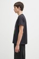 Odzież GANNI t-shirt bawełniany Basic Cotton Jersey Neon Kitty T4340 szary
