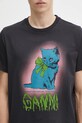 GANNI t-shirt bawełniany Basic Cotton Jersey Neon Kitty T4340