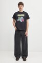 GANNI t-shirt bawełniany Basic Cotton Jersey Neon Puppy T4333