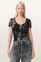 AllSaints bluzka damska GABBY czarny W153JE
