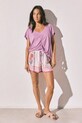 Ruházat women'secret pizsama felső női viszkóz 3273302 lila