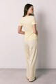 women'secret kétrészes pizsama női pamuttal 3593070 sárga AW26