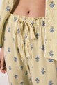 women'secret kétrészes pizsama női pamut 3593075 sárga
