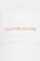 Calvin Klein șapcă baseball pentru femei, din bumbac LV04F5089G alb AW26