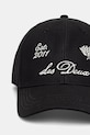 Les Deux czapka bejsbolówka męska bawełniana 1002043 czarny AW26