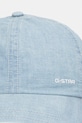 G-Star čiapka so šiltom pánska bavlnená Avernus Baseball D29123.E356 modrá AW26
