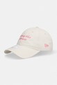 New Era czapka z daszkiem bawełniana SLOGAN 920 beżowy 60856295