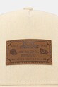 New Era czapka z daszkiem trucker DENIM LEATHER PATCH TRUCKER 60856333 beżowy AW26