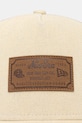 New Era czapka z daszkiem trucker DENIM LEATHER PATCH TRUCKER 60856333 beżowy AW26