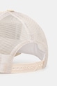 Akcesoria New Era czapka z daszkiem trucker DENIM LEATHER PATCH TRUCKER 60856333 beżowy