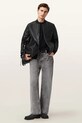 Odzież AllSaints bomberka męska skórzana MORTEN M011LF czarny