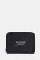 Tommy Jeans portofel pentru femei, cu imitație de piele negru AW0AW18794