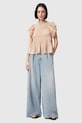 AllSaints джинсы wide leg для женщин HAZE голубой W073EE
