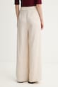 Oblečenie Gestuz nohavice dámske s prímesou ľanu GZriava 10911251 béžová