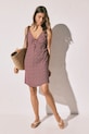 women'secret rochie de vară din vâscoză burgundia 4923682