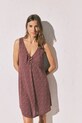 Îmbrăcăminte women'secret rochie de vară din vâscoză 4923682 burgundia