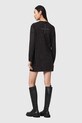 Ρούχα AllSaints φόρεμα με βισκόζη TILLII W176DE μαύρο