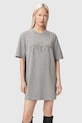 AllSaints rochie din bumbac CHAINS gri W047DF