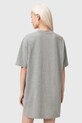 AllSaints rochie din bumbac CHAINS W047DF gri AW26