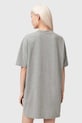 AllSaints rochie din bumbac CHAINS W047DF gri AW26