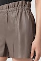 AllSaints pantaloni scurți pentru femei, din piele FRAN maro W060TE