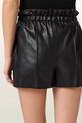 AllSaints pantaloni scurți pentru femei, din piele FRAN negru W060TE