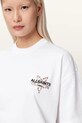 AllSaints oversize kratka majica ženska bombažna PENTACLE bela W171JE