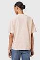 AllSaints T-shirt damski bawełniany INSIGNIA W125JE beżowy AW26