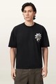 AllSaints футболка оверсайз для мужчин из хлопка PETALS M062PE чёрный AW26