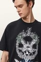 AllSaints T-shirt męski bawełniany PALM czarny M045PE