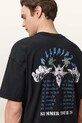 AllSaints T-shirt męski bawełniany PALM M045PE czarny