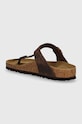 Obuv Nubukové šľapky Birkenstock 743831 hnedá