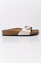 Birkenstock papuci Madrid imitatie de piele bej 940153