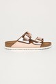 Шкіряні шльопанці Birkenstock Arizona SFB віденський рожевий 952093