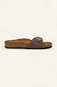 Natikače Birkenstock Madrid imitacija zrnate kože smeđa 40093.MOCCA