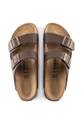 brązowy Birkenstock klapki skórzane Arizona