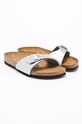 Birkenstock ciabatte slide Madrid 040413 argento AW20