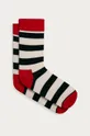 biały Happy Socks - Skarpetki Stripe Damski