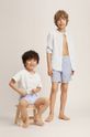 blady niebieski Mango Kids kąpielówki dziecięce Cannes Chłopięcy
