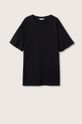 čierna Mango Kids - Detské bavlnené tričko Turner Chlapčenský