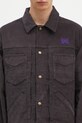Вельветова куртка Needles Penny Jean Jacket фіолетовий PU216