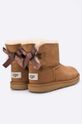UGG - Botki dziecięce K MINI BAILEY BOW II beżowy 1017397K.CHE