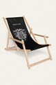 Leżak plażowy czarny czarny MS20.ROU501