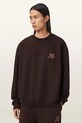 AllSaints bluza bawełniana M011NE brązowy