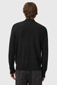 AllSaints sweter wełniany M047KD czarny NC25