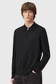 AllSaints sweter wełniany czarny M047KD