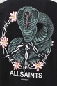 AllSaints t-shirt bawełniany M032PD czarny