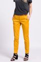 bursztynowy Spodnie Less Is More żółte