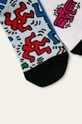 multicolor Skarpetki damskie by Keith Haring (2 pack)